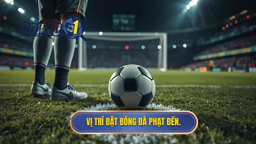 1. Vị trí đặt bóng đá phạt đền.