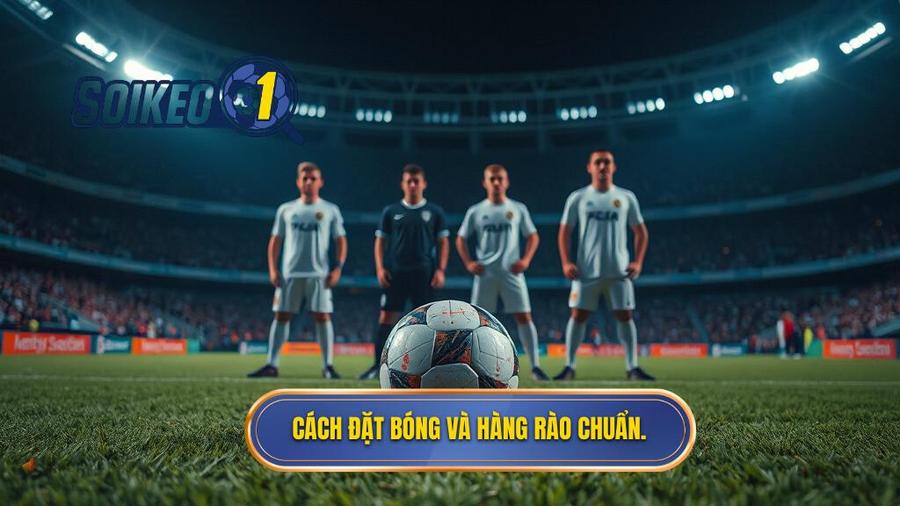 3. Cách đặt bóng và hàng rào chuẩn.