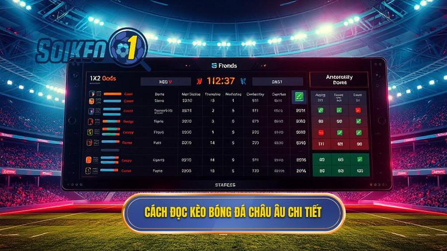 Hướng dẫn chi tiết cách đọc kèo bóng đá theo tỷ lệ châu Âu